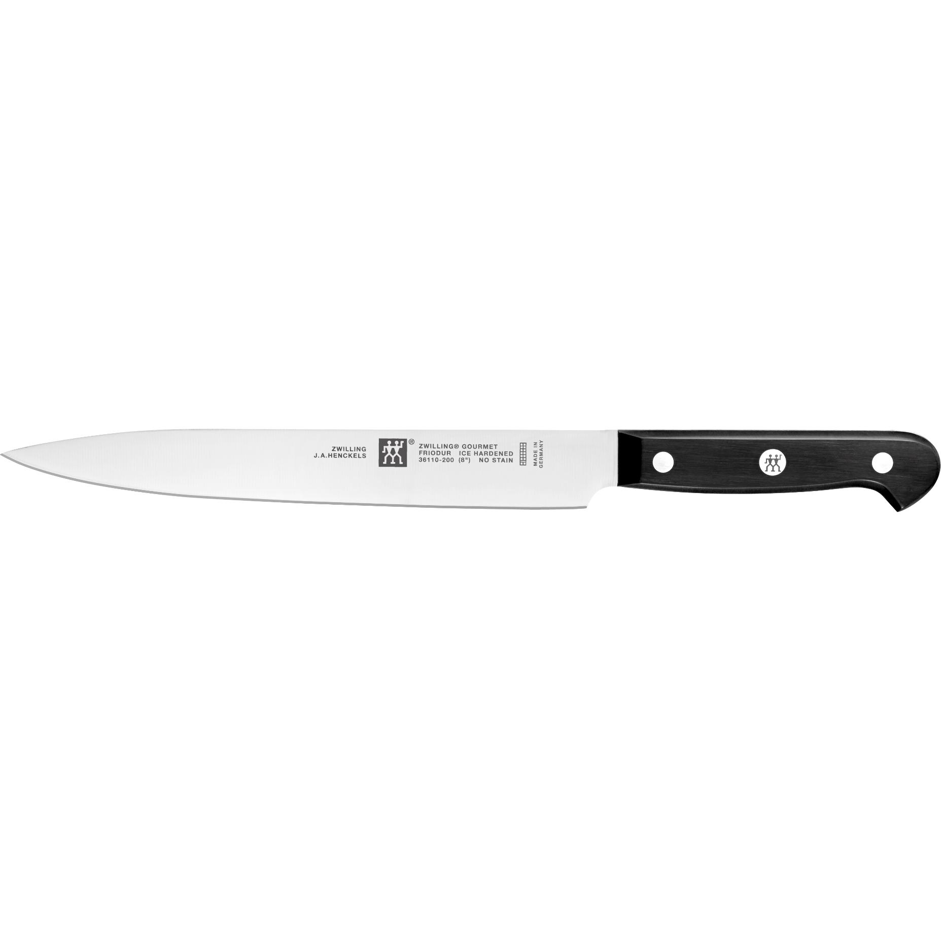 Zwilling Gourmet Fleischmesser, 200 mm, Küchenmesser, Schwarz, Silber