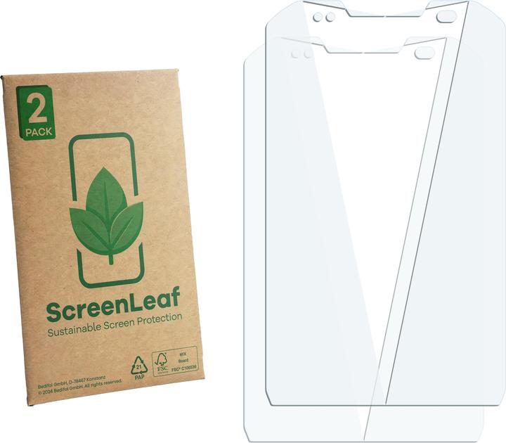 Produktbild ScreenLeaf Schutzfolie für Urovo RT40S nachhaltiger Displayschutz Display Schutz Folie Klar Transparent