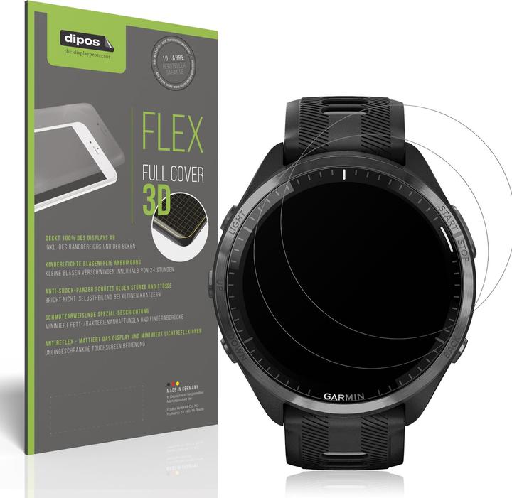 Produktbild Dipos Full Cover Schutzfolie Matt (Garmin Forerunner 965)
