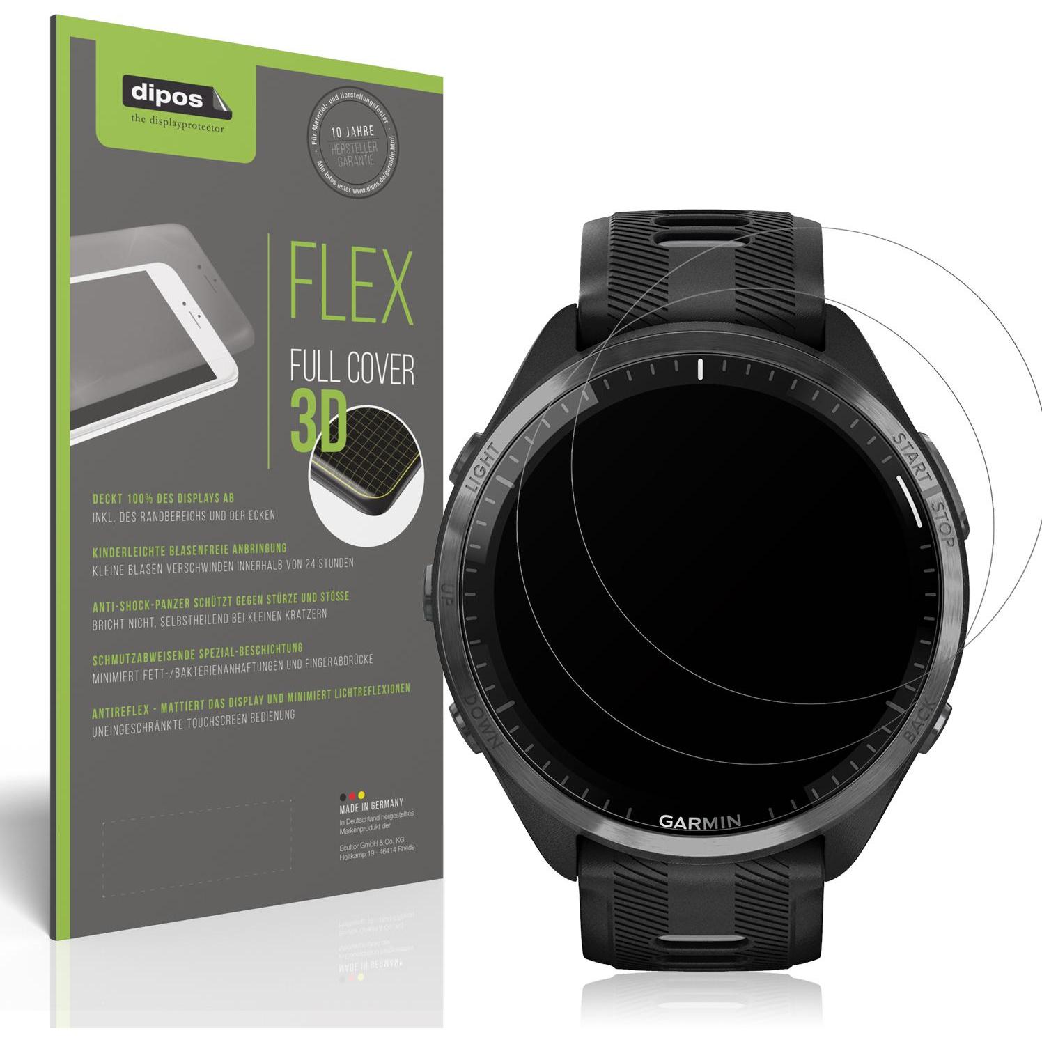 Dipos Full Cover Schutzfolie Matt, Smartwatch Schutzfolie, Transparent