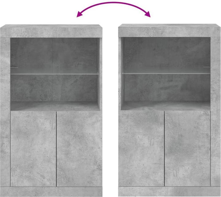 Image du produit vidaXL Beistellschrank (60.50 x 37 x 100 cm)