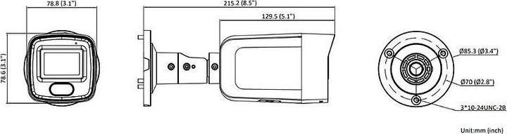 Actual product image Hikvision DS-2CD3086G2-IS(2.8mm)(H)(eF)(O-STD) Bullet Smart IP