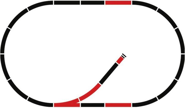 Actual product image Märklin H0 C-track (with ballast) 24900 (Track H0)