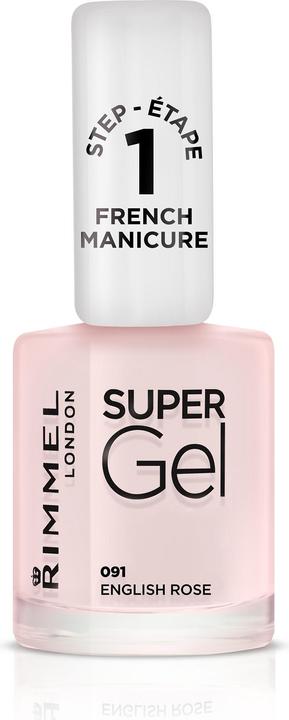 Actual product image Rimmel London Super Gel French Manicure STEP1 (091, Gel-Effect Nail Polish)