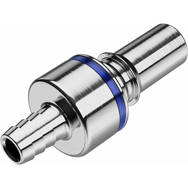CPC Everis Schnellverschluss Stecker Serie LQ6 f??r 3/8" Schlauch - Blau, Wasserkühlung Anschluss, Blau