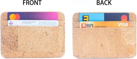 Produktbild MB Cork RFID-blockierende Kartenbrieftaschen aus Kork Naturkork