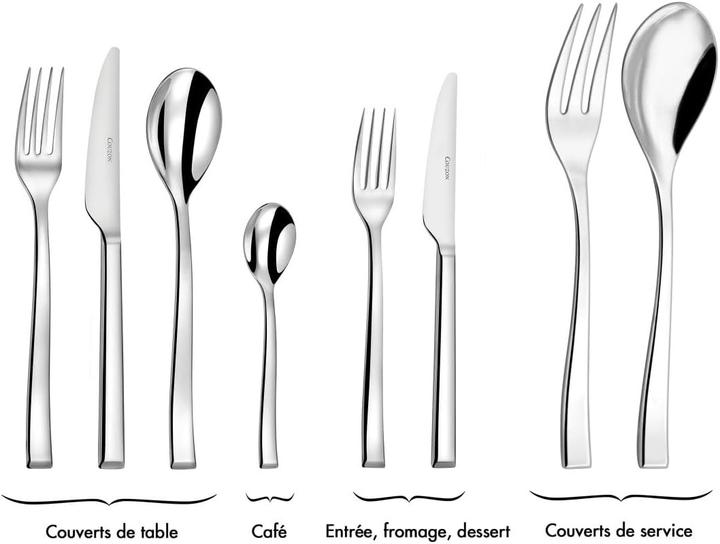 Actual product image Couzon Side Cutlery set 24piece in case (24 pcs., Cutlery set)