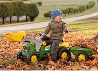 Produktbild Rolly Toys John Deere Traktor mit Lader und Anhänger