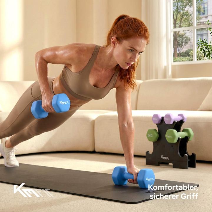 Produktbild Arebos Neopren Kurzhantelset mit Ständer