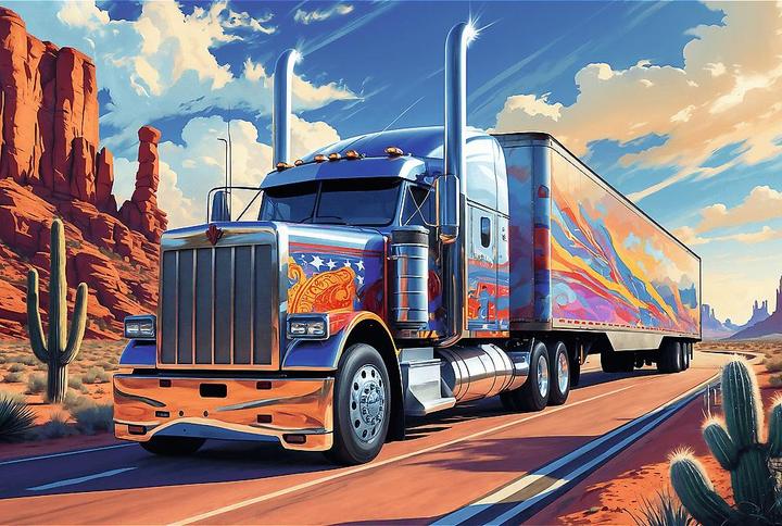 Produktbild Trefl Puzzle 160 – Amerikanischer Truck (160 Teile)