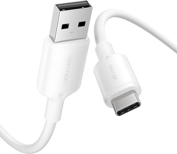 Actual product image Vention USB 2.0 A to USB-C 3A cable CTQWH 2M (white) (2 m, USB 2.0, 60 W)