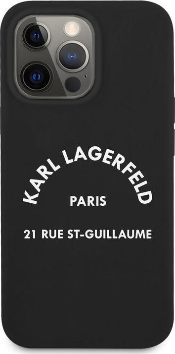Image du produit Karl Lagerfeld Coque iPhone 13 Pro - Hardcase Housse de protection noire RSG White Logo No.242 (Apple iPhone 13 Pro)