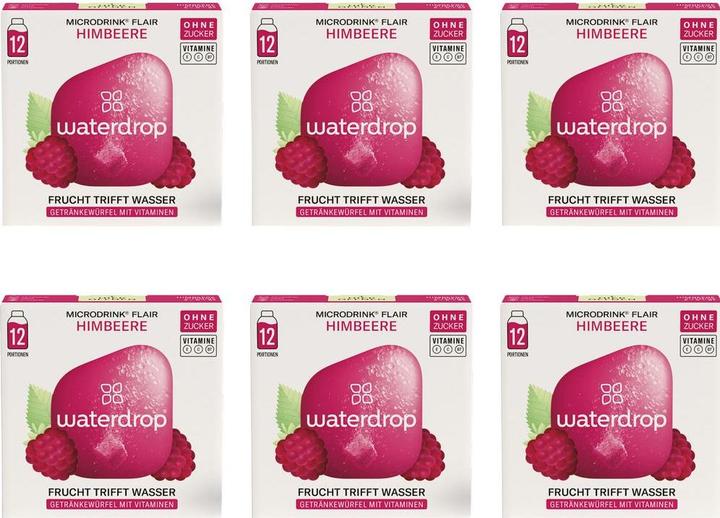 Waterdrop Microdrink Flair (6x12 Pack) (Lampone, Sambuco, 12x)