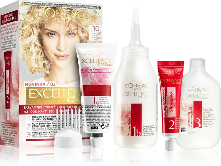 Produktbild L'Oréal Paris Loreal Professionnel - Excellence Creme 10 Lightestonde (Hellblond)