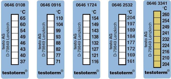 Produktbild Testo Temperaturstreifen +116 - +154°C