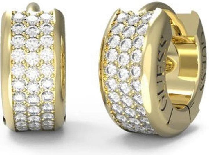 Produktbild Guess 12MM PAVE MINI HUGGIES Ohrringe (Edelstahl, Vergoldet)