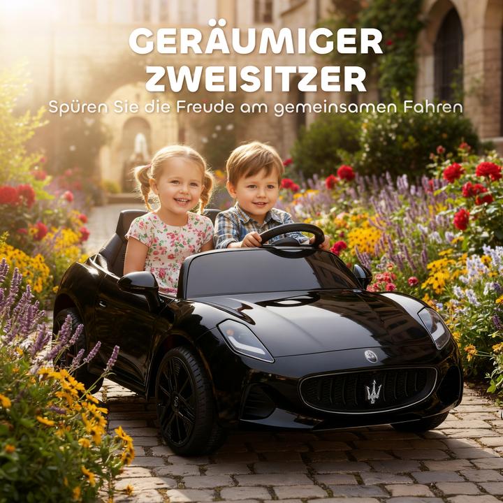 Actual product image Aiyaplay Kinder Elektroauto Kunststoff, Metall Schwarz (12 V)