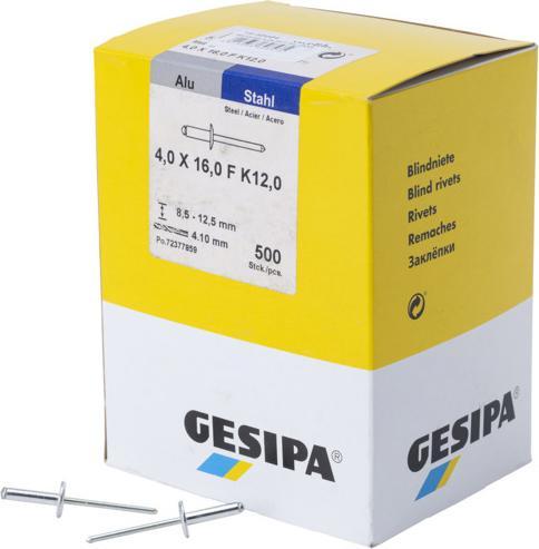 Actual product image Gesipa Blind rivets 4,0x16 F Alu (500)