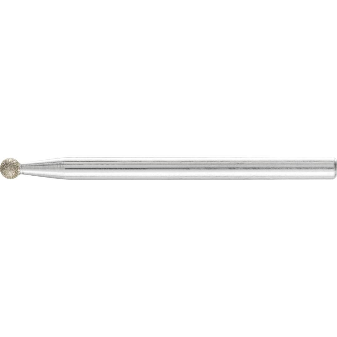 Pferd, Schleifmittel, Diamant-Schleifstift Kugel Ø3,0mm Schaft-Ø3 mm D64 (fein) zum Gravieren und Entgraten