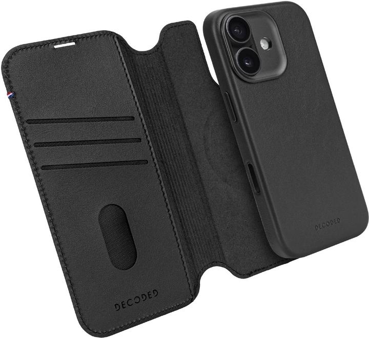 Actual product image Decoded Leather Detachable Wallet iPhone 17 Black (Apple iPhone 17)