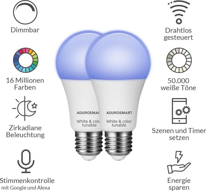 Immagine prodotto AduroSmart Set iniziale E27 (E27, 806 lm, 2 x)