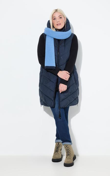 Actual product image Ulla Popken HYPRAR Tonal Print Quilted Vest (58)