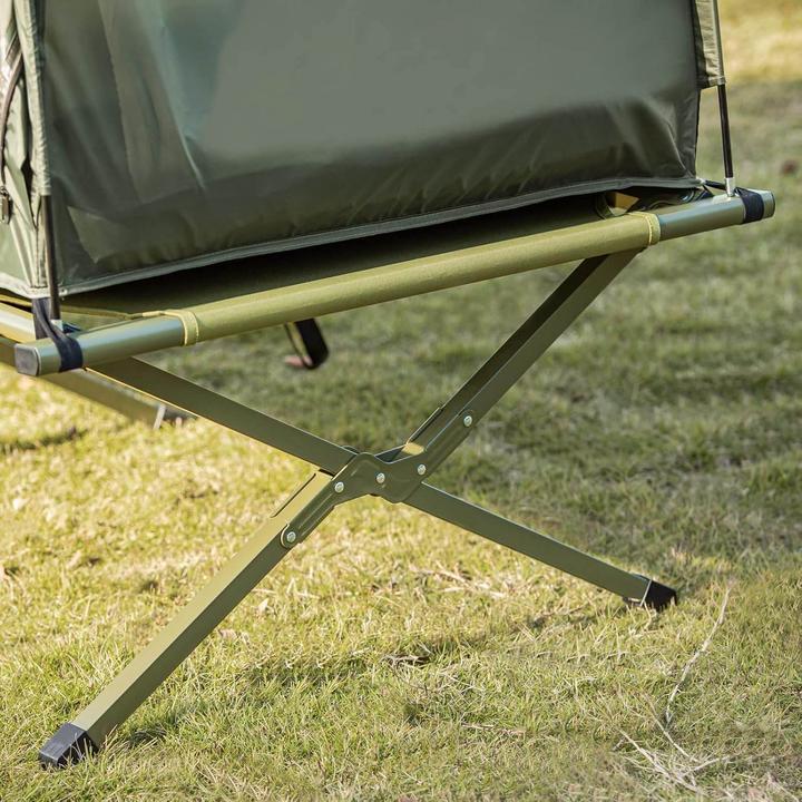 Produktbild SoBuy Feldbett Mit Campingliege (Wurfzelt, 12.36 kg, 1 Person)