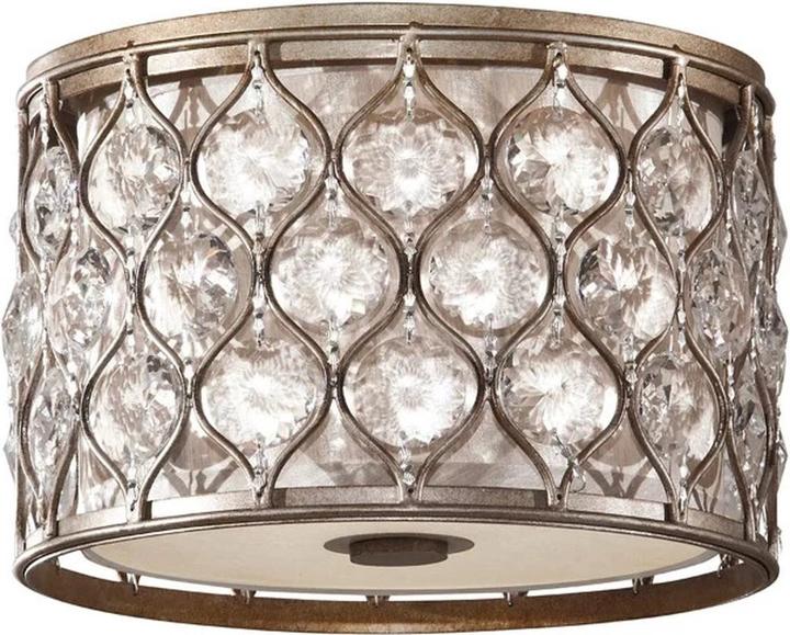 Image du produit Elstead Lighting Lucia Plafonnier E27 double 21cm Argent bruni (E27)