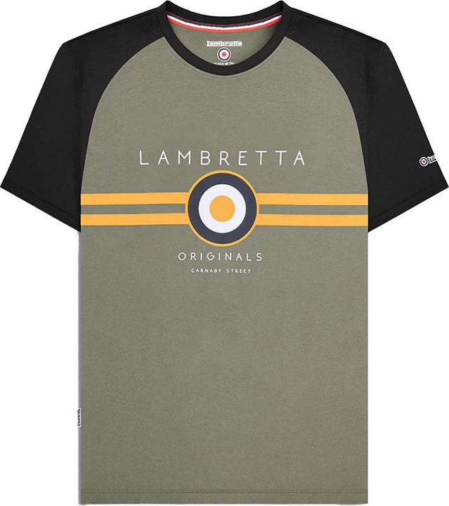 Actual product image Lambretta Mens SS24 Target Raglan T-Shirt (M)