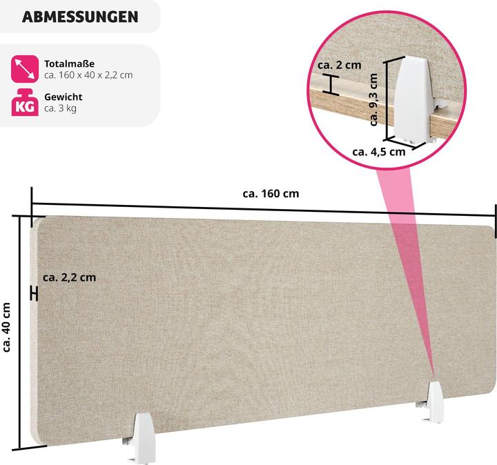 Produktbild tectake Noisy (160 x 40 cm)