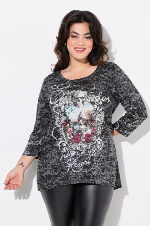 Immagine prodotto Angel of Style T-Shirt, Totenkopf, 3/4-Ärmel (44)
