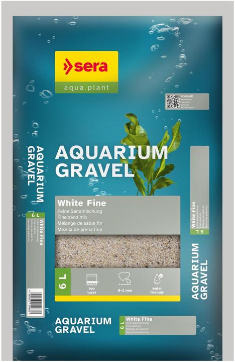 Sera Aquarium Gravel White Fine (Dekoration)
