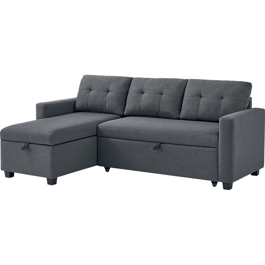 VitaliSpa, Sofa, Sofa L Form Campina, Grau, 226 x 161 cm