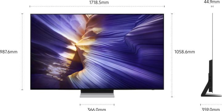 Produktbild Samsung QE77S90F (77", S90F, OLED, 4K, 2025)