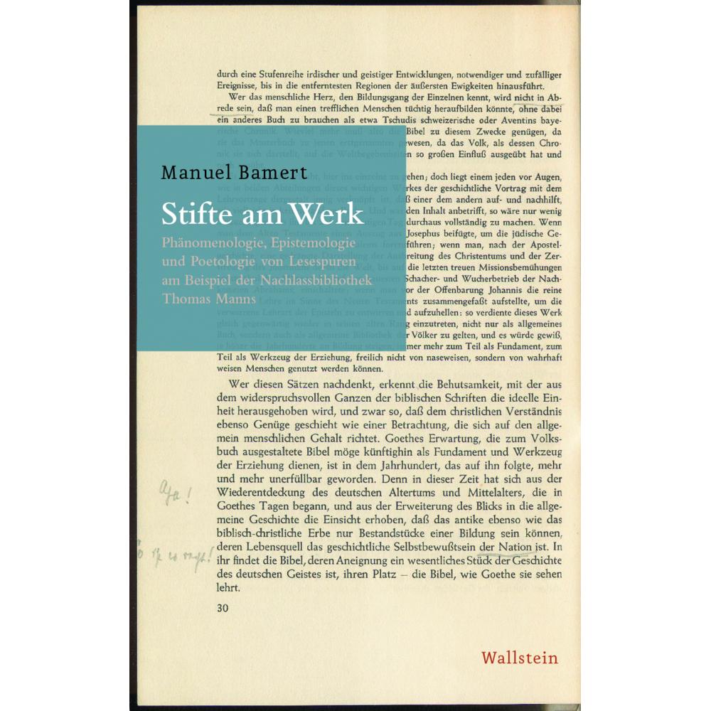 Stifte am Werk, Fachbücher von Manuel Bamert