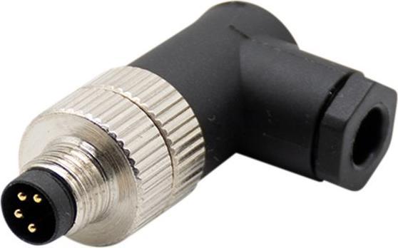 Immagine prodotto RND Electronics Connettore circolare M8, ad angolo retto, spina, 4 poli, codice A, connessione a vite