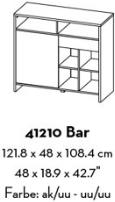 Actual product image Tvilum Bar (122 x 48 x 108.5 cm)