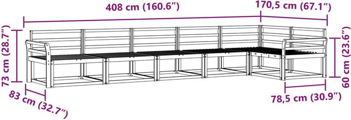 Produktbild vidaXL Outdoor-Sofa