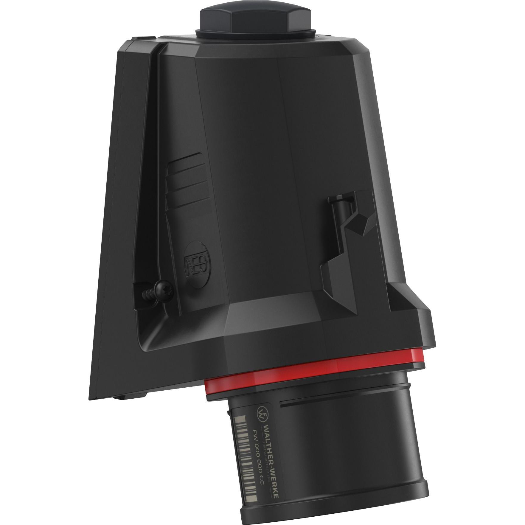 Walther Werke, Netzstecker + Netzkupplung, CEE NEO Wandgerätestecker schräg 16A5P6h IP54 FW710506SK
