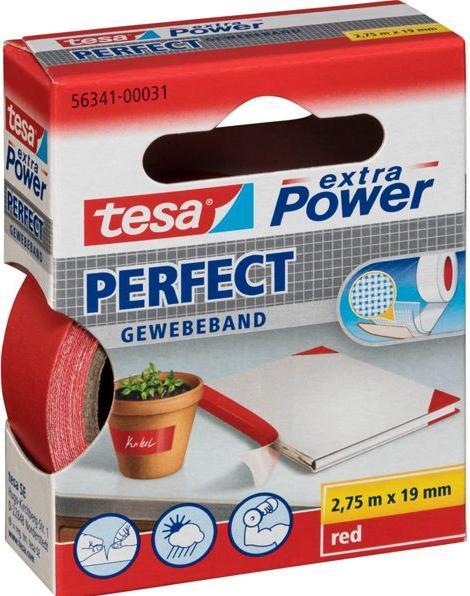 Produktbild tesa EXTRA POWER PERFECT Gewebeband, gewebeverstärktes Ductape (19 mm)