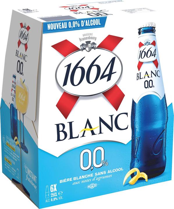 Actual product image Kronenbourg 1664 Blanc (6 x 25 cl)