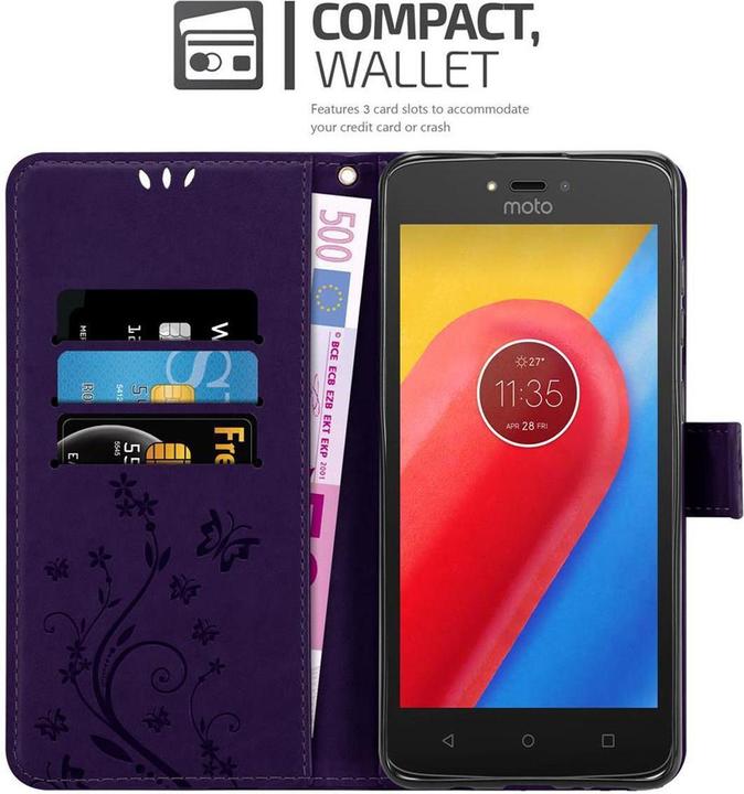Produktbild Cadorabo Flower Book Cover (Motorola Moto C)