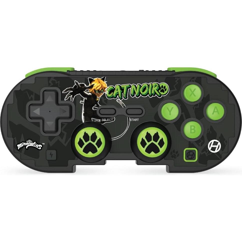 Hyperkin Controller Miraculous Wireless cat noir (Mac, Windows, Android, iOS, Switch, PC, Switch OLED), Controller gaming, Multicolore