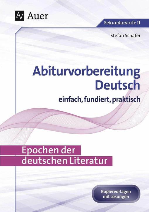 Produktbild Epochen der deutschen Literatur (Deutsch, Stefan Schäfer, 2024)