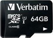 Produktbild Verbatim Premium Flash-Speicherkarte (64 GB, microSDXC, U1, UHS-I)