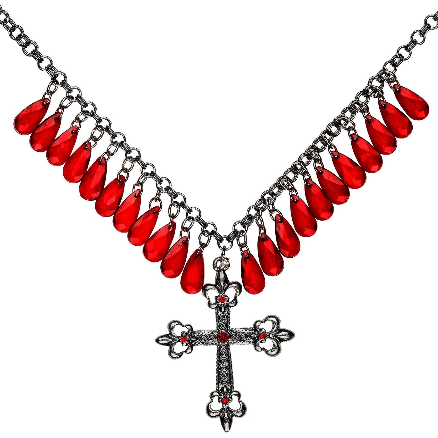 Thumbnail - Widmann Kreuzhalskette mit Blutstropfen