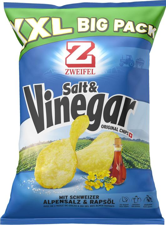 Image du produit Zweifel Chips Original Salt & Vinegar Big Pack (380 g)
