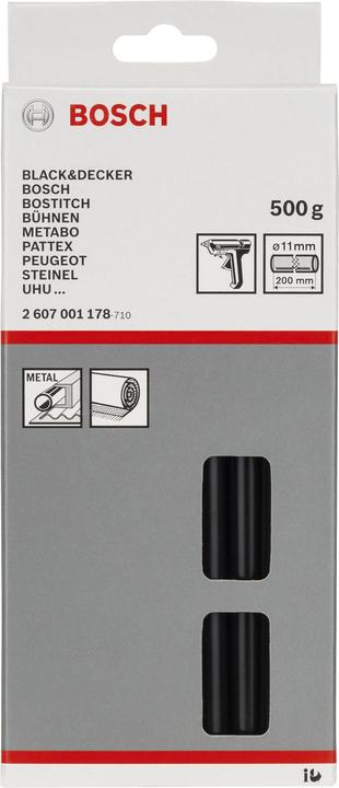 Image du produit Bosch Professional Zubehör Adhésif thermofusible, 11 x 200 mm, 500 g, noir