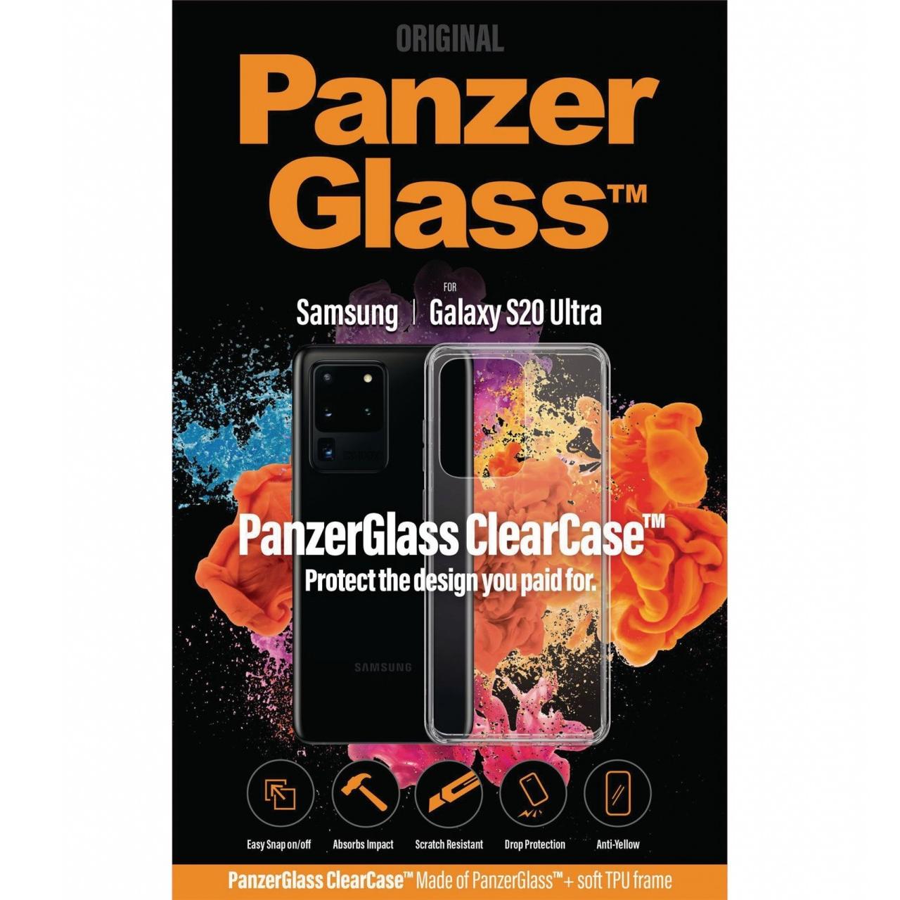 Thumbnail - PanzerGlass ClearCase (Samsung Galaxy S20 Ultra), Smartphone Hülle, Transparent