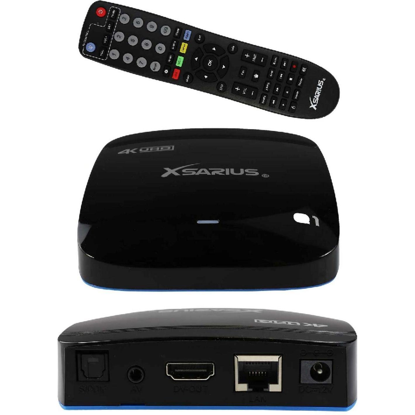 Thumbnail - K.A.B. XSARIUS Q1 OTT 4K UHD IPTV Android 7.1 Player H.265 HEVC MyTV Wlan, TV Receiver